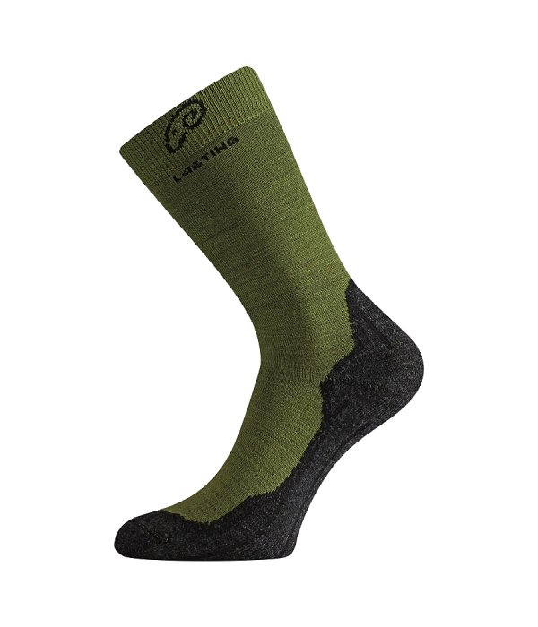 Lasting WHI ponožky, zelená/černá, S